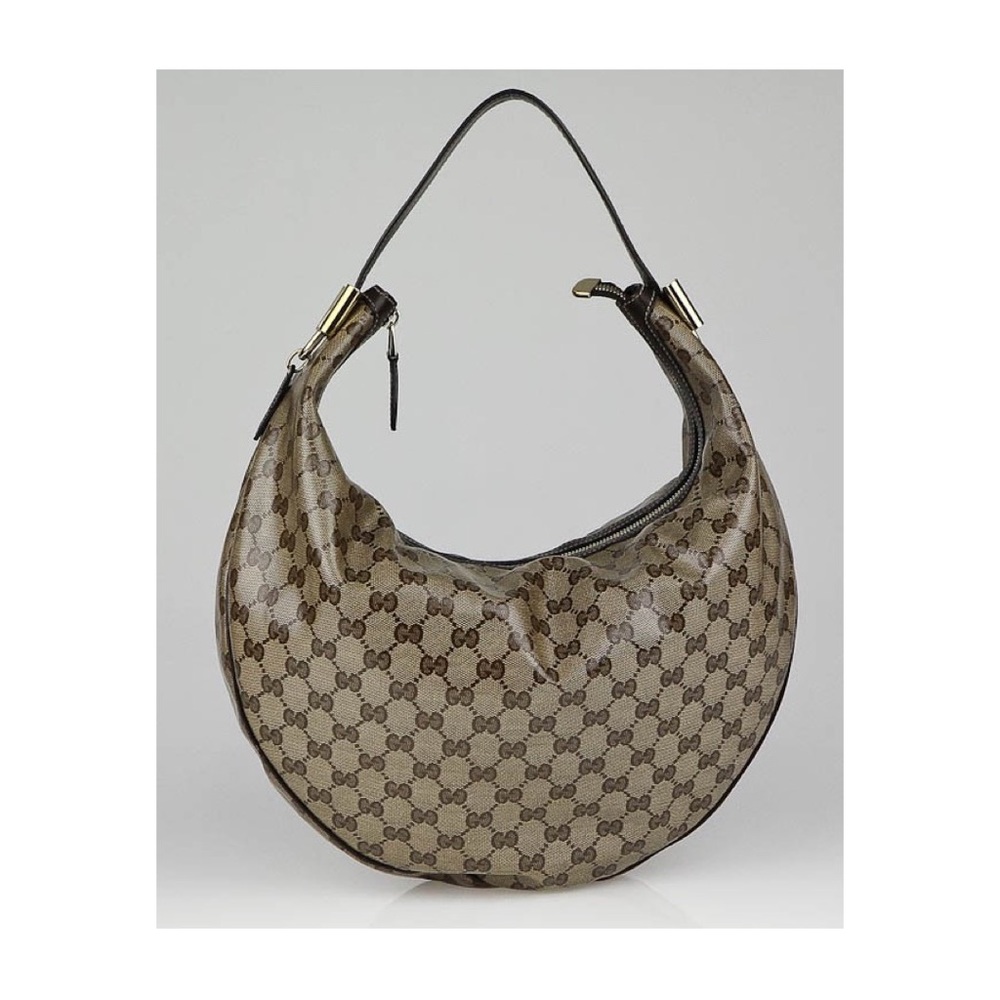 Gucci Tan GG Coated Canvas Duchessa Hobo Bag